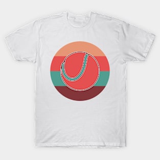 Tennis Ball in Retro Colors T-Shirt